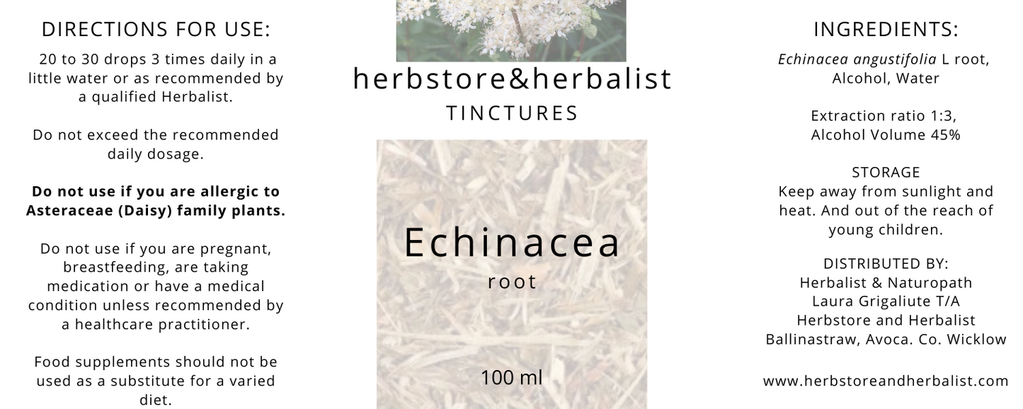 Echinacea root tincture