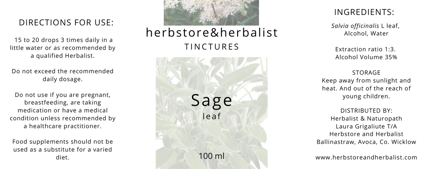 Sage leaf tincture 100ml
