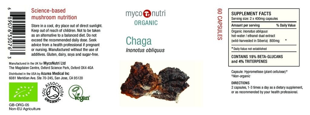 MycoNutri ORGANIC Chaga (60caps)
