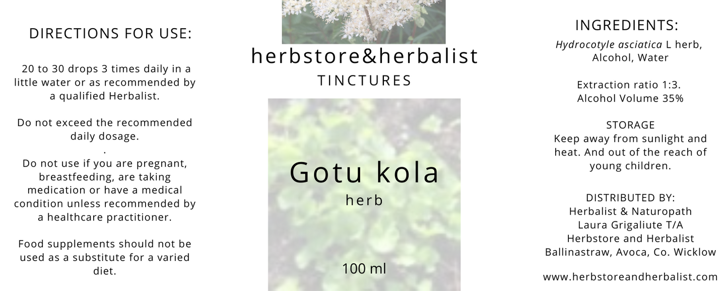 Gotu kola tincture 100ml