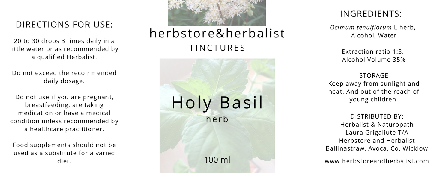 Holy basil (Tulsi) tincture 100ml