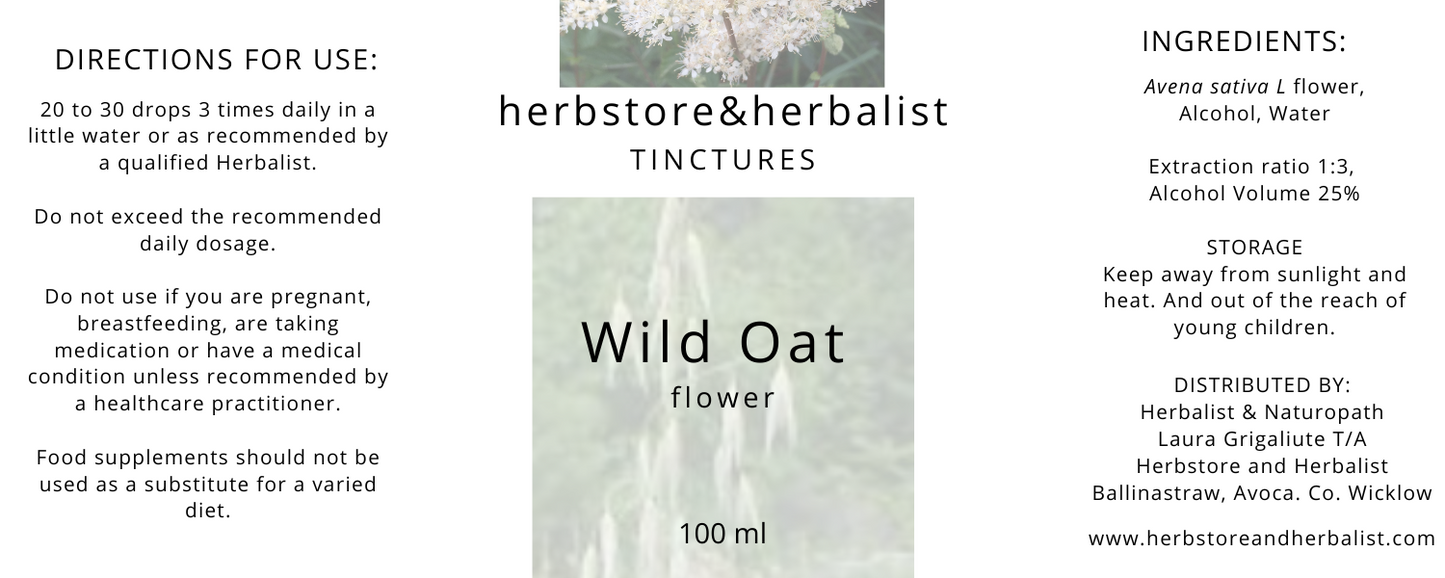 Wild oat (Avena sativa) flower tincture 100ml