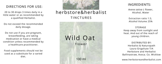 Wild oat (Avena sativa) flower tincture 100ml